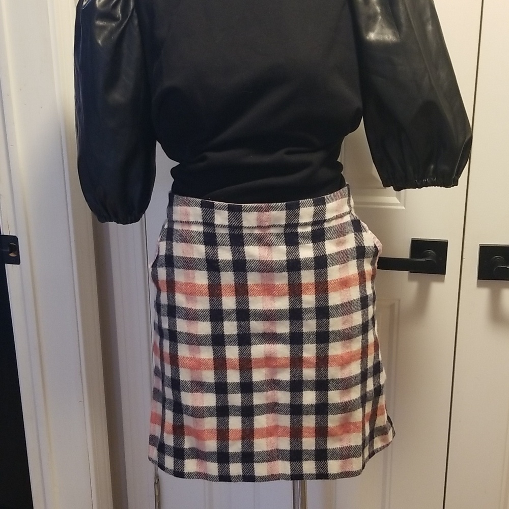Boden British Tweed Wool Skirt Womens Size 6 Pockets Lined Yeah Baby